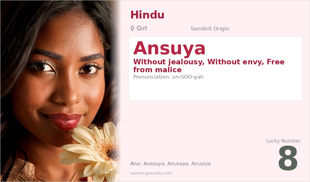 Ansuya Name Meaning and Details