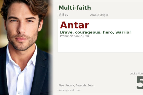 Antar Name Meaning — Arabic Origin, Brave Warrior & Details (2025)