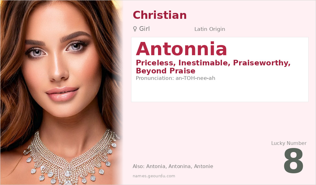 Antonnia Name Meaning and Details