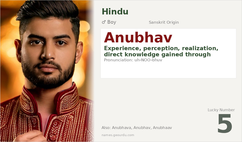 Anubhav Name Meaning and Details