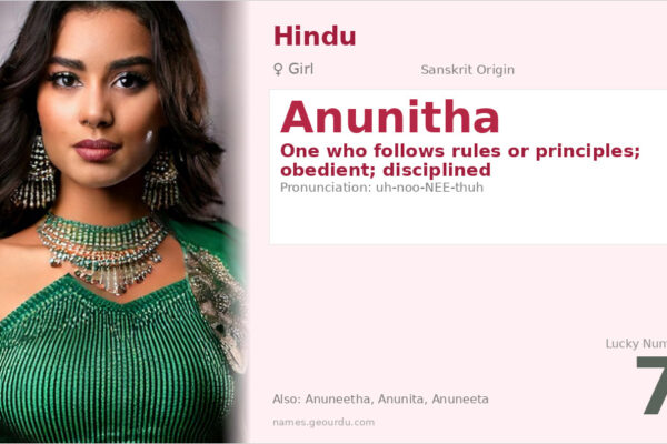 Anunitha Name Meaning — Sanskrit Origin, Girl Name & Details (2025)