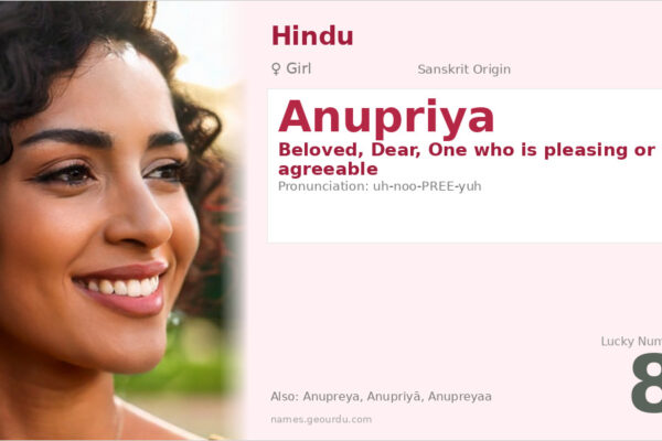 Anupriya Name Meaning — Sanskrit Origin, Girl Name & Details (2025)