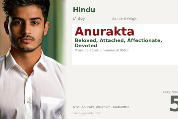 Anurakta Meaning — Sanskrit Origin, Boy Name & Details (2025)