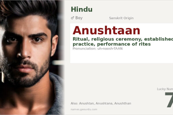 Anushtaan Name Meaning — Sanskrit Origin, Hindu Boy Name & Details