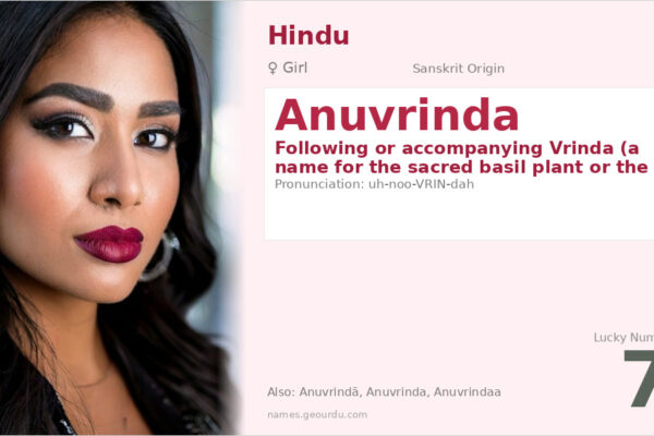 Anuvrinda Meaning — Sanskrit Origin, Girl Name & Details (2025)