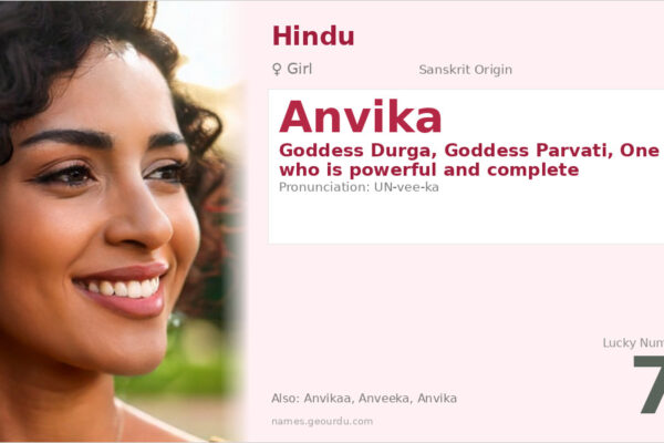 Anvika Name Meaning — Goddess Durga, Origin & Details (2025)