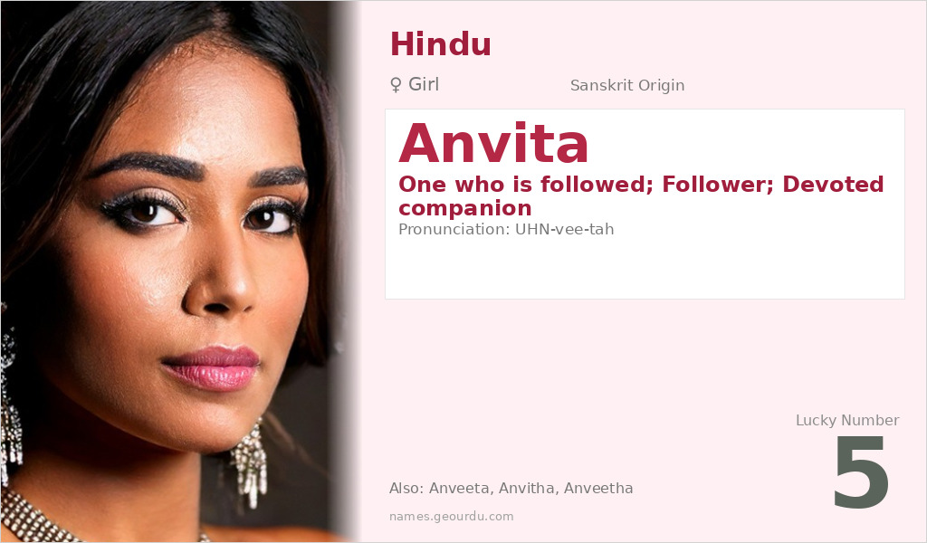 Anvita Name Meaning and Details