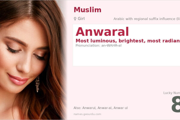 Anwaral Name Meaning — Arabic Origin, Girl Name & Details (2025)