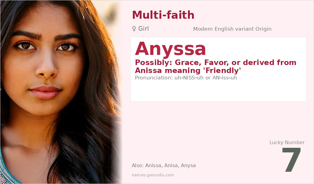 Anyssa Name Meaning and Details