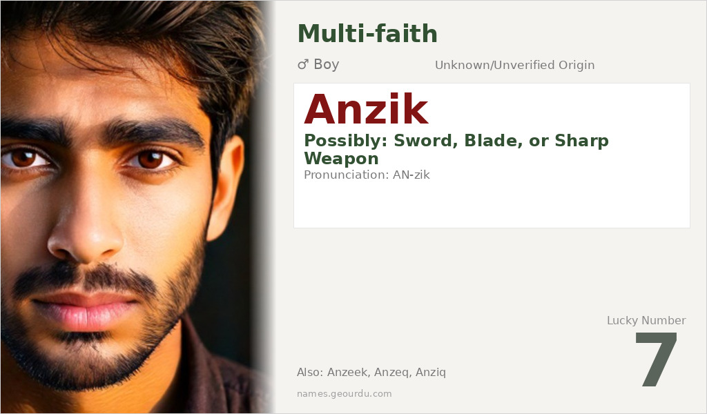Anzik Name Meaning and Details