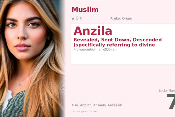 Anzila Name Meaning — Arabic Origin, Girl Name & Details (2025)