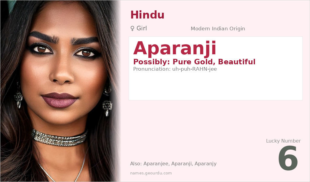Aparanji Name Meaning and Details