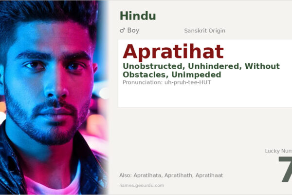 Apratihat Name Meaning — Sanskrit Origin, Boy Hindu Name & Details (2025)