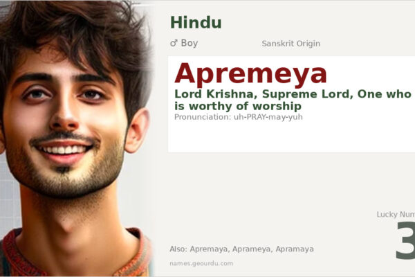 Apremeya Name Meaning — Sanskrit Origin, Hindu Boy Name & Details