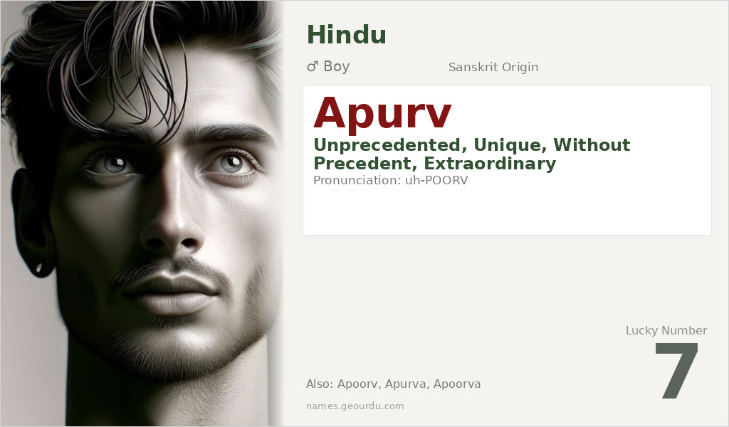 Apurv Name Meaning and Details
