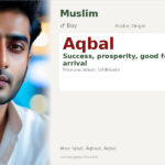 Aqbal Name Meaning and Details