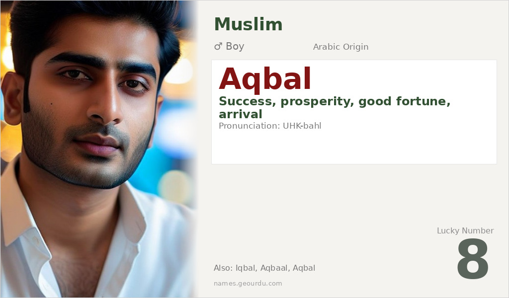 Aqbal Name Meaning and Details