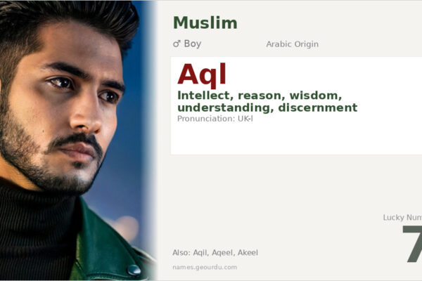 Aql Name Meaning — Arabic Origin, Boy & Details (2025)