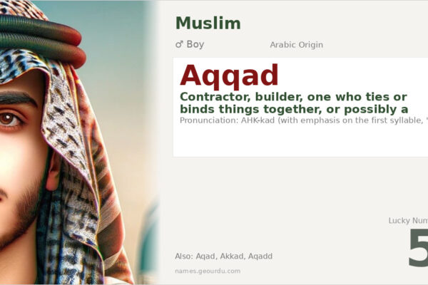 Aqqad Name Meaning — Arabic Origin, Boy Name & Details (2025)