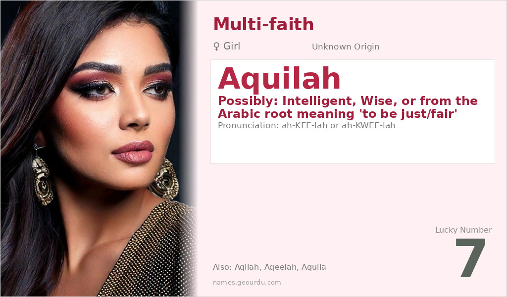 Aquilah Name Meaning and Details