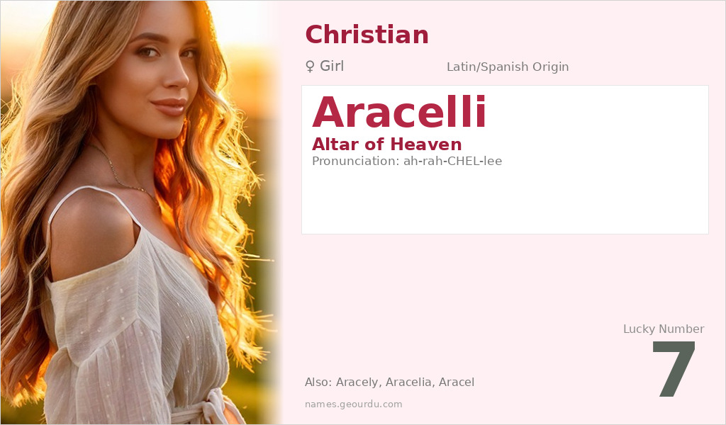 Aracelli Name Meaning and Details