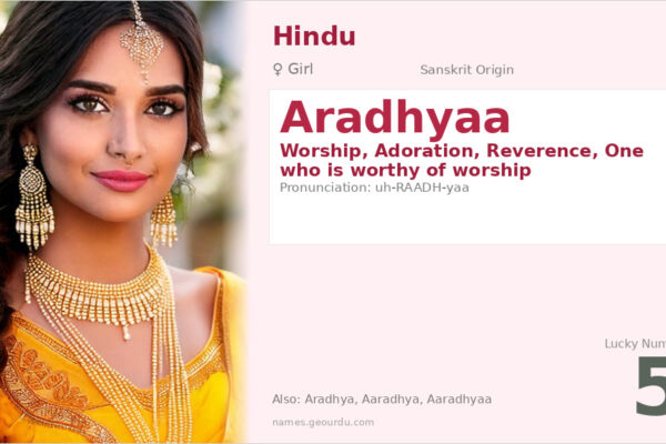 Aradhyaa Name Meaning — Sanskrit Origin, Girl Name & Details (2025)