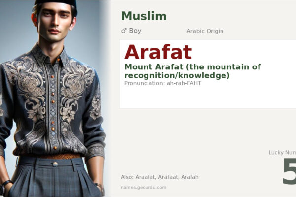 Arafat Name Meaning — Arabic Origin, Boy Name & Islamic Significance (2025)