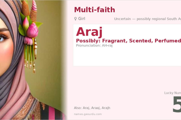 Araj Name Meaning — Origin, Gender & Details (2025)