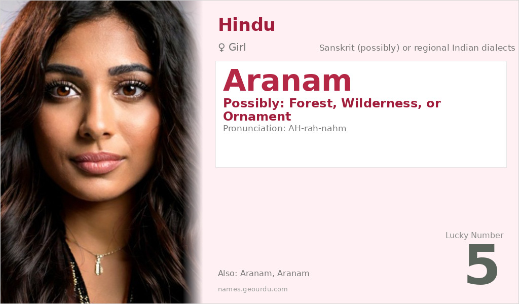Aranam Name Meaning and Details