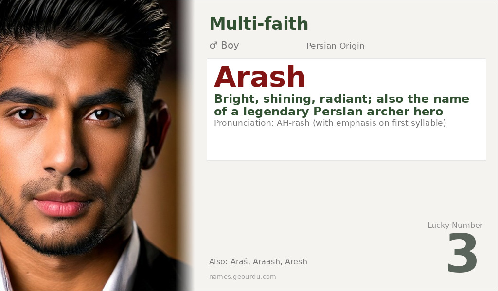 Arash Name Meaning and Details