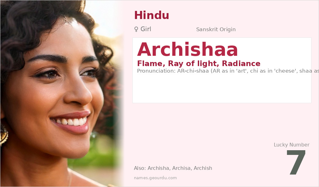 Archishaa Name Meaning and Details