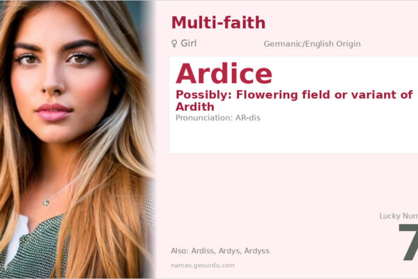 Ardice Name Meaning — Origin, Gender & Details (2025)