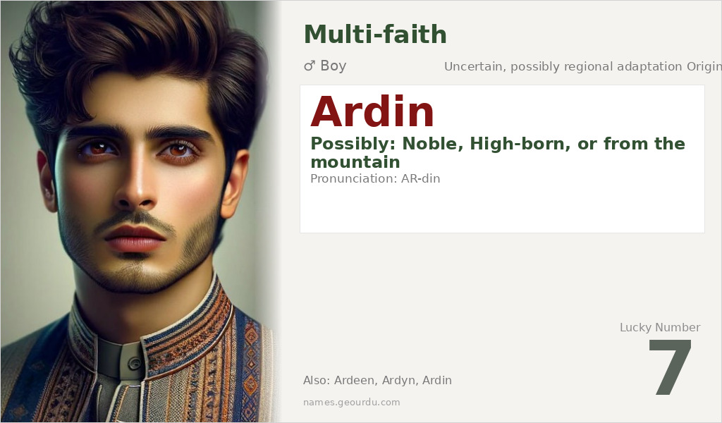 Ardin Name Meaning and Details