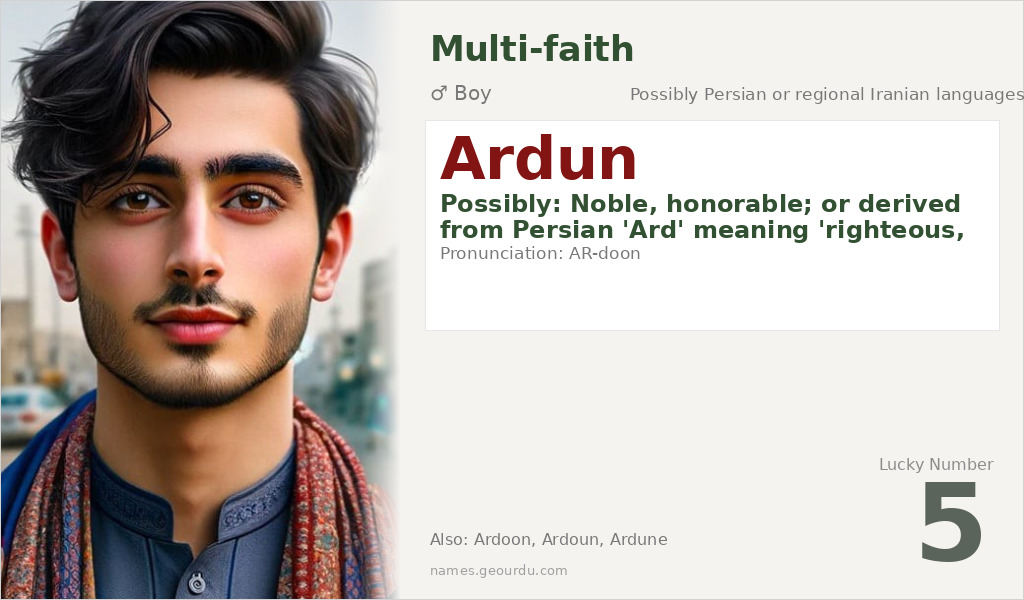 Ardun Name Meaning and Details
