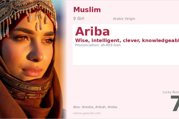 Ariba Name Meaning — Arabic Origin, Girl Name & Details (2025)