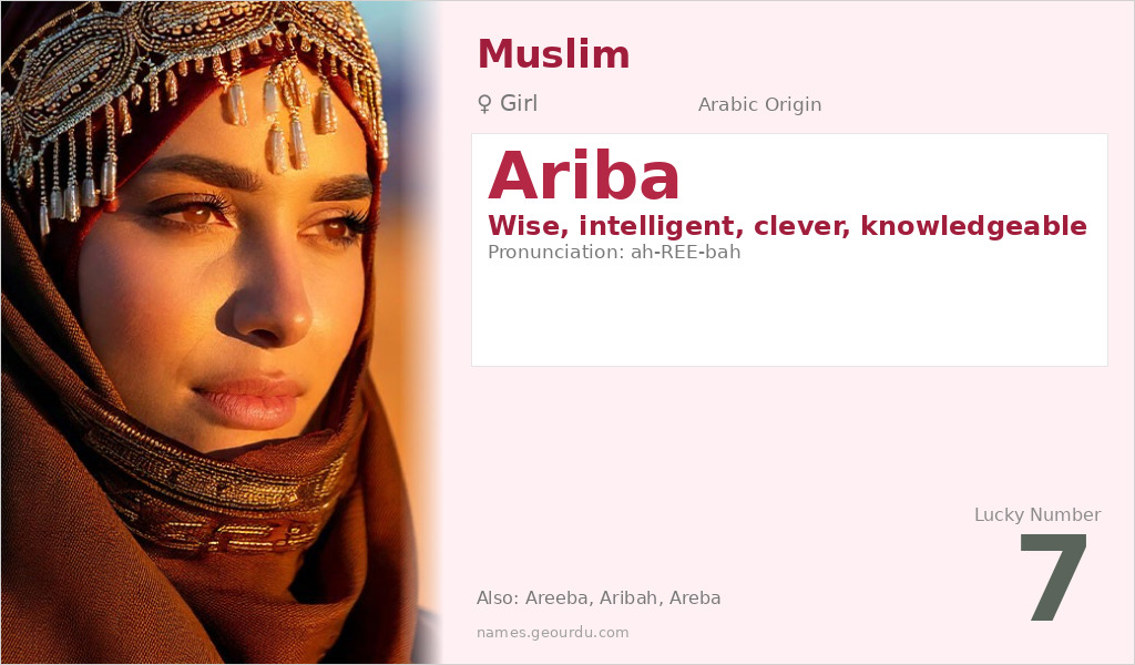 Ariba Name Meaning and Details
