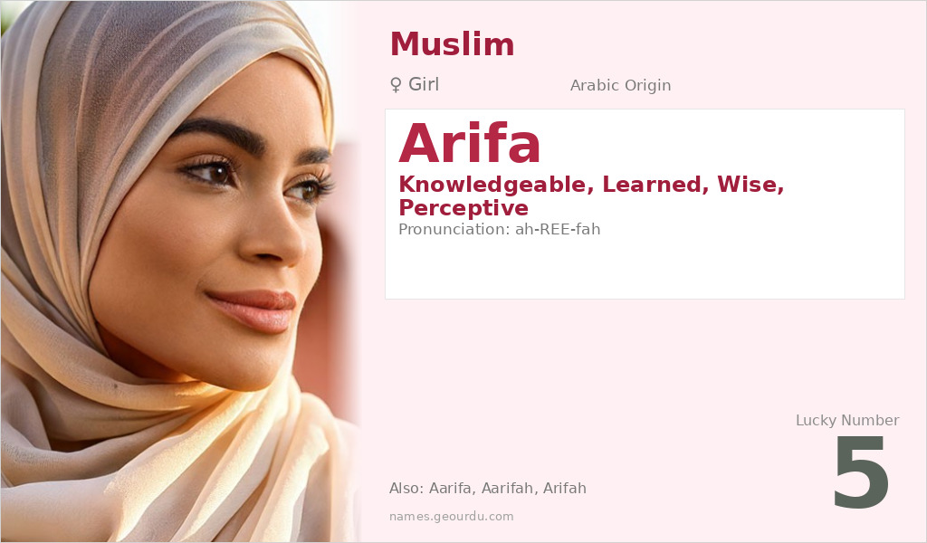 Arifa Name Meaning and Details