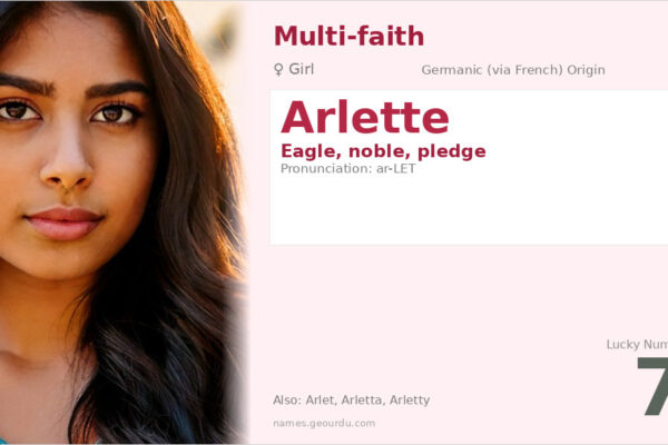 Arlette Name Meaning — Eagle, Noble Origin & Details (2025)