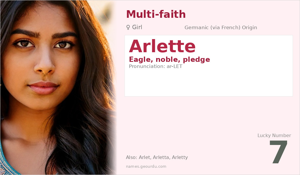 Arlette Name Meaning and Details