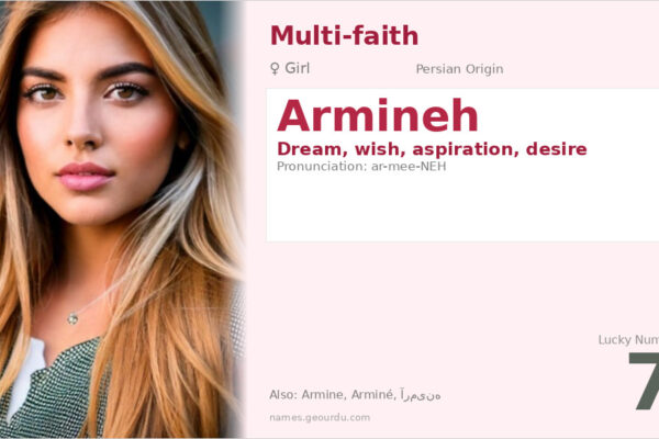 Armineh Name Meaning — Persian Origin, Girl Name & Details (2025)