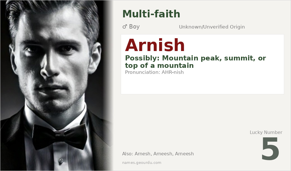 Arnish Name Meaning and Details