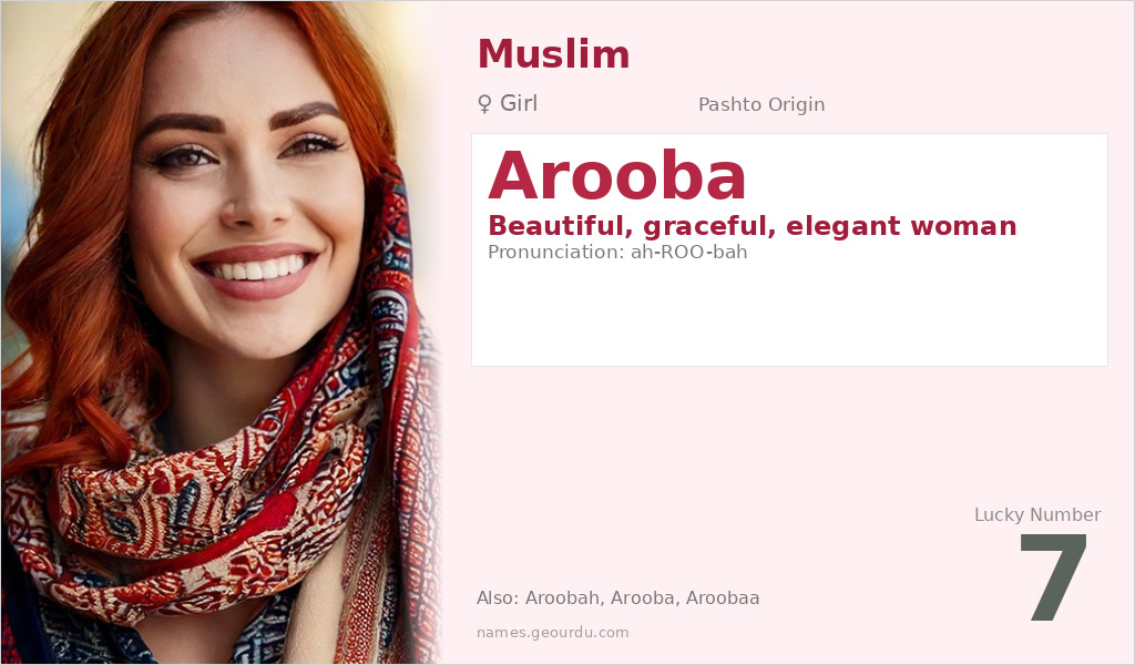 Arooba Name Meaning and Details