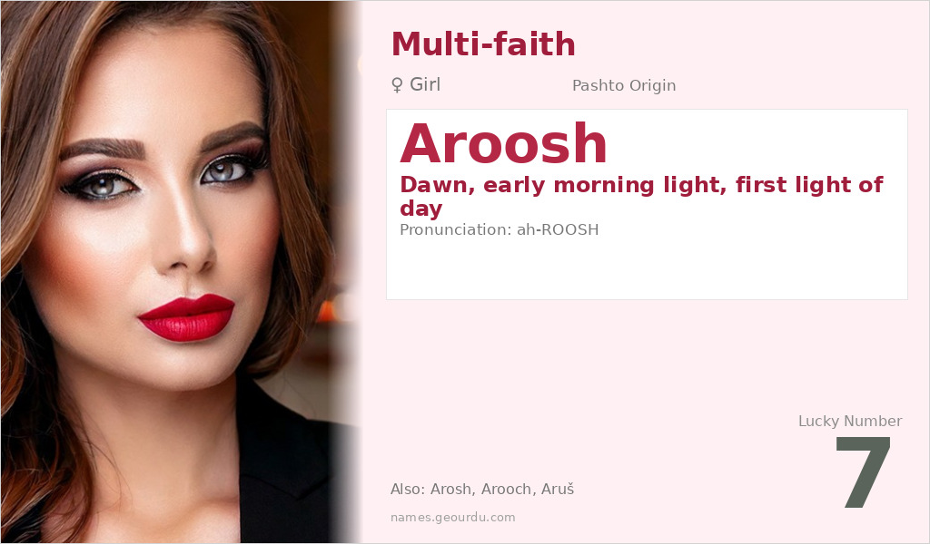 Aroosh Name Meaning and Details