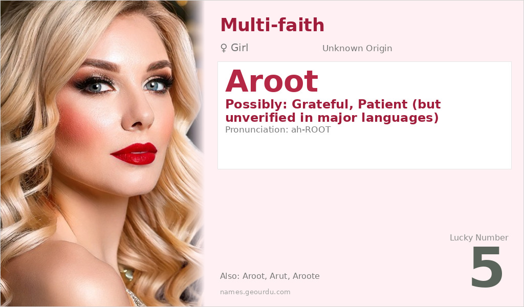 Aroot Name Meaning and Details