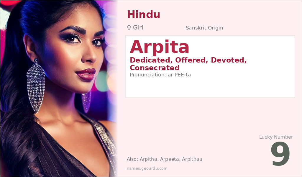 Arpita Name Meaning and Details