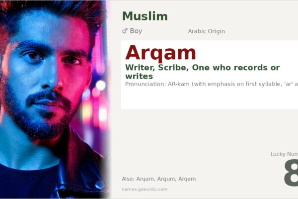 Arqam Name Meaning — Arabic Origin, Boy Name & Details (2025)