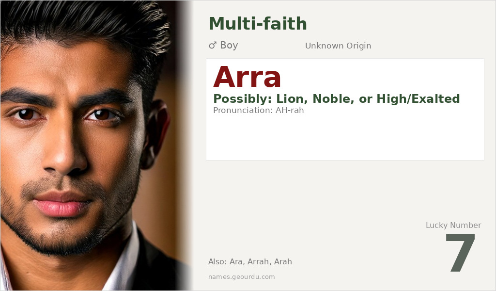 Arra Name Meaning and Details
