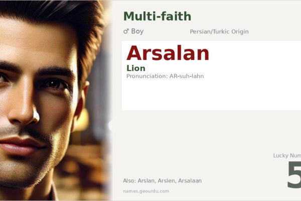 Arsalan Name Meaning — Origin, Gender & Details (2025)