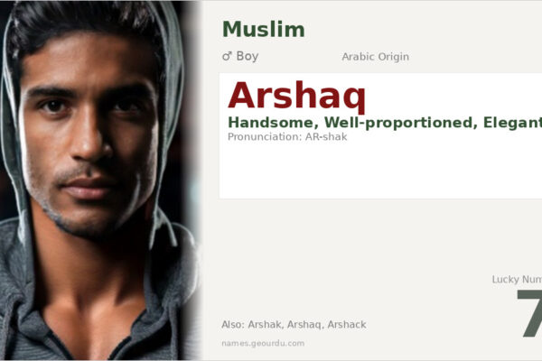 Arshaq Name Meaning — Arabic Origin, Boy Name & Details (2025)