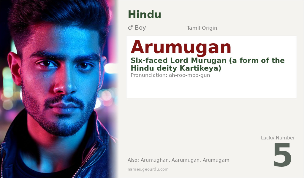 Arumugan Name Meaning and Details